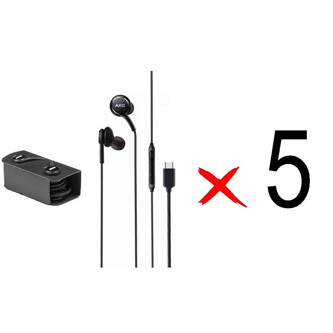 هندزفری با سیم با پورت Type-C سامسونگ AKG مدل GH59 - مشکی (بسته 5 عددی)